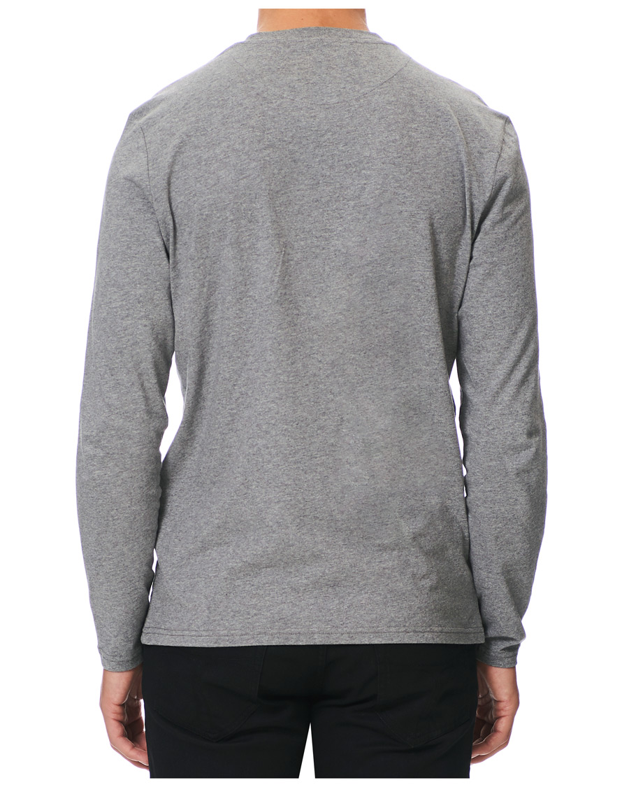 Heren | T-shirts | Lyle & Scott | Long Sleeve Crew Neck Tee Mid Grey Marl