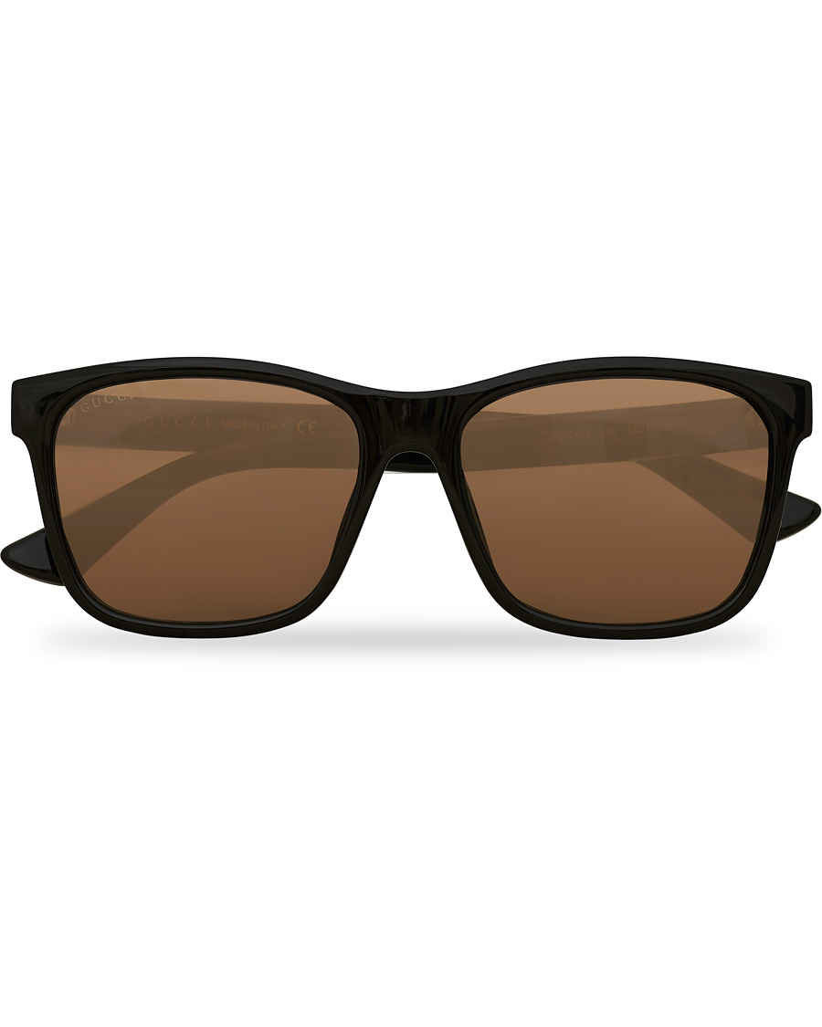 Homme | Gucci GG0746S Sunglasses Black/Brown | Gucci | GG0746S Sunglasses Black/Brown