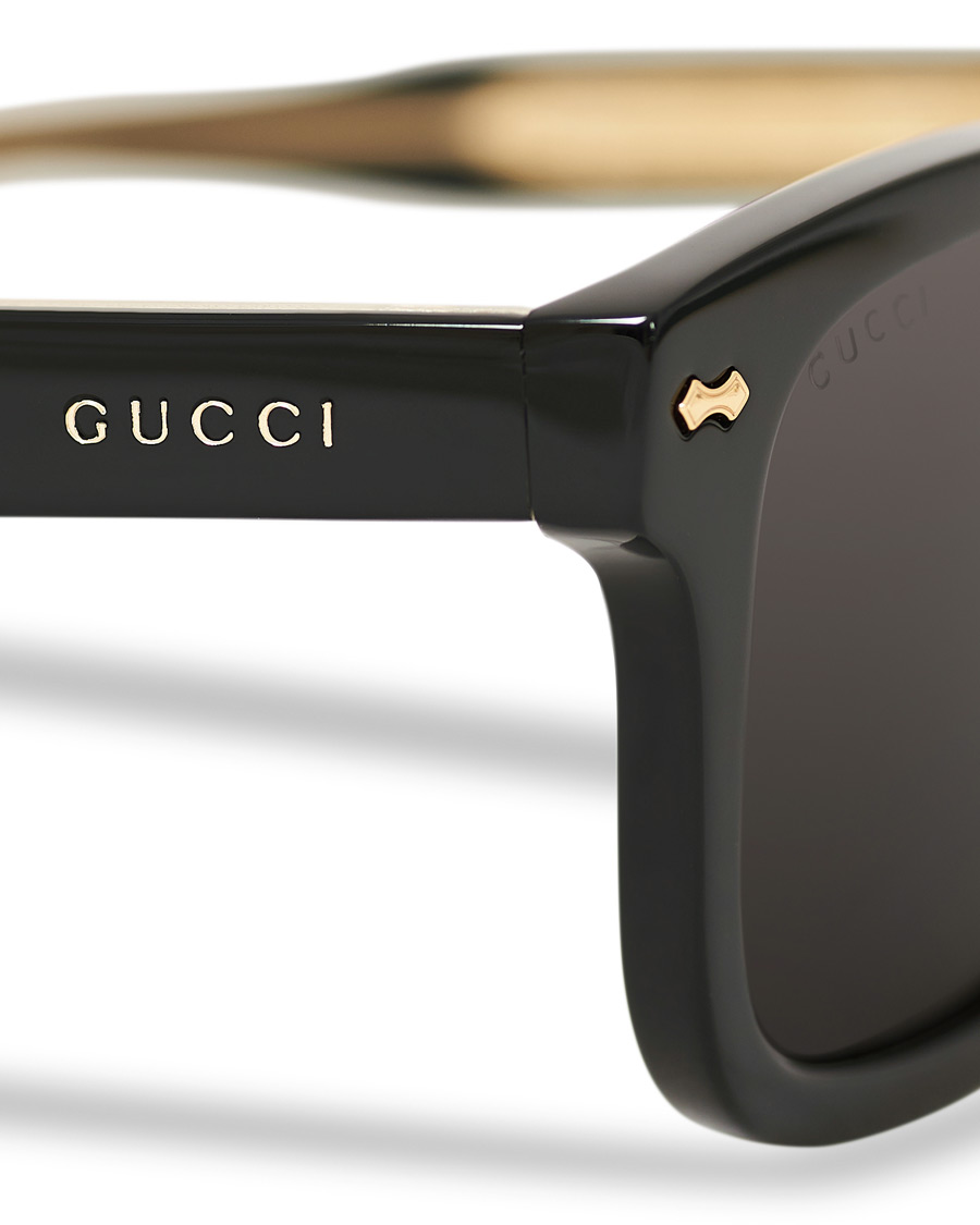 Homme | Gucci GG0735S Sunglasses Black/Grey | Gucci | GG0735S Sunglasses Black/Grey