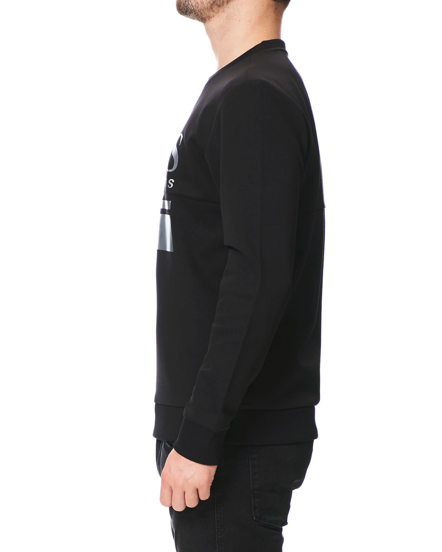 Homme | Pulls Et Tricots | BOSS GREEN | BOSS Athleisure Salbo Crew Neck Sweater Black/Silver