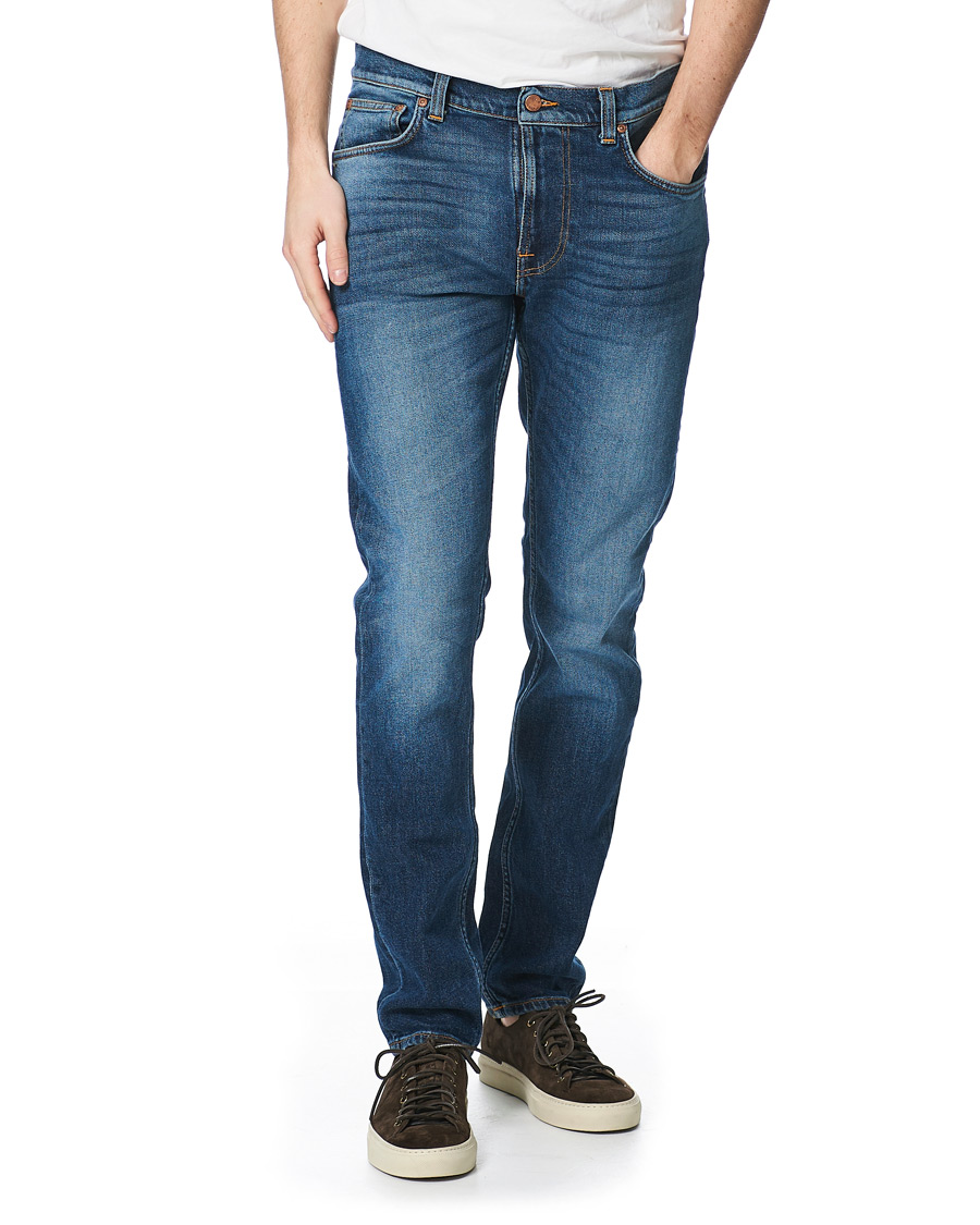 Homme | Jeans | Nudie Jeans | Lean Dean Stretch Jeans Dark Sharp Twill