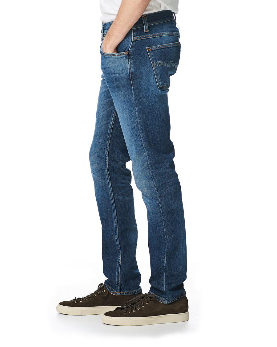 Homme | Jeans | Nudie Jeans | Lean Dean Stretch Jeans Dark Sharp Twill