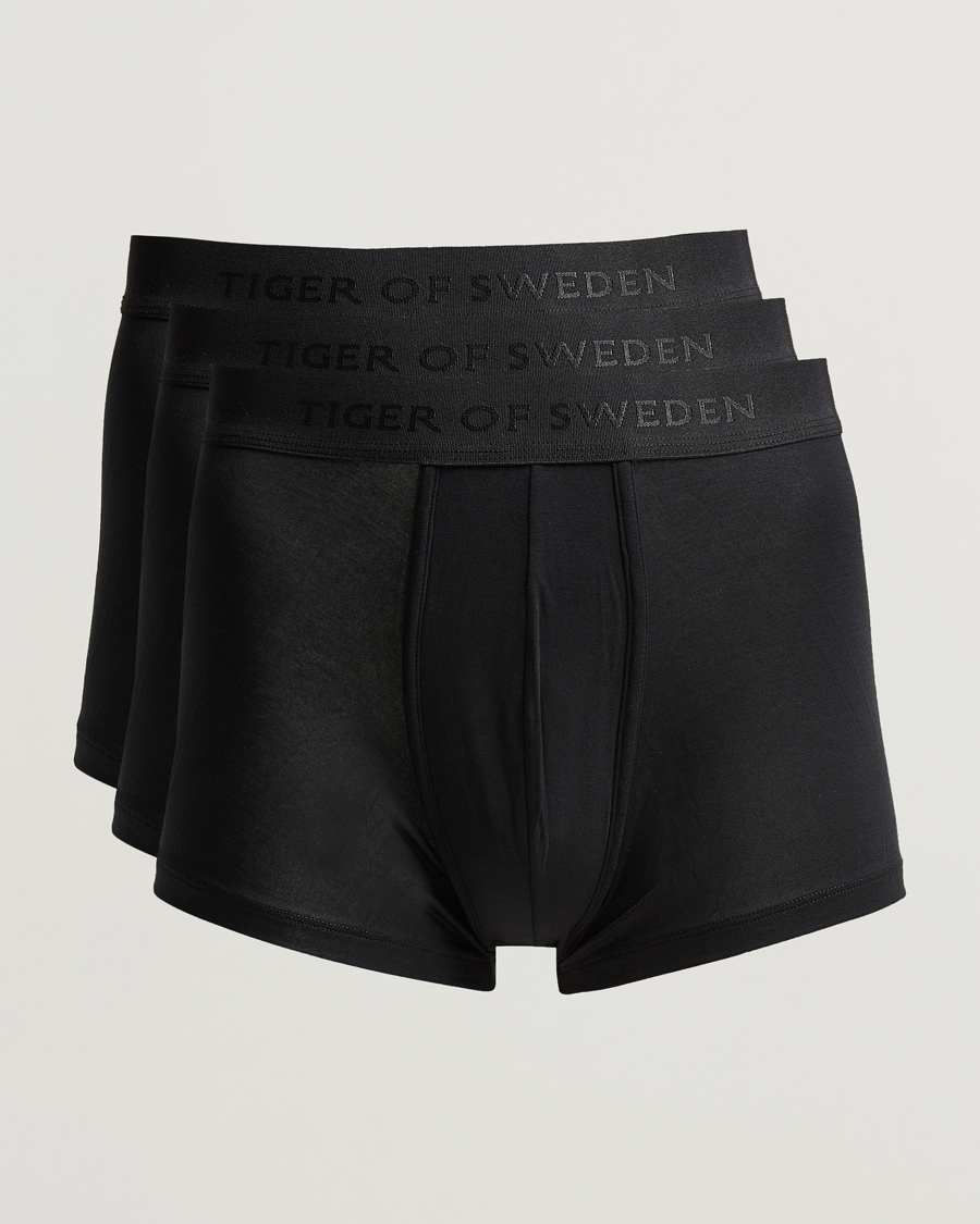 Homme | Sous-Vêtements Et Chaussettes | Tiger of Sweden | Brage Lyocell 3-Pack Boxer Trunk Black