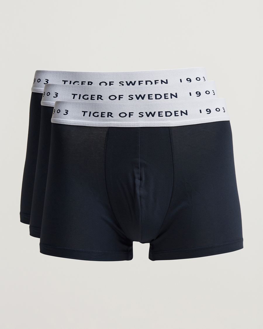 Homme | Sous-Vêtements Et Chaussettes | Tiger of Sweden | Hermod Cotton 3-Pack Boxer Brief Navy