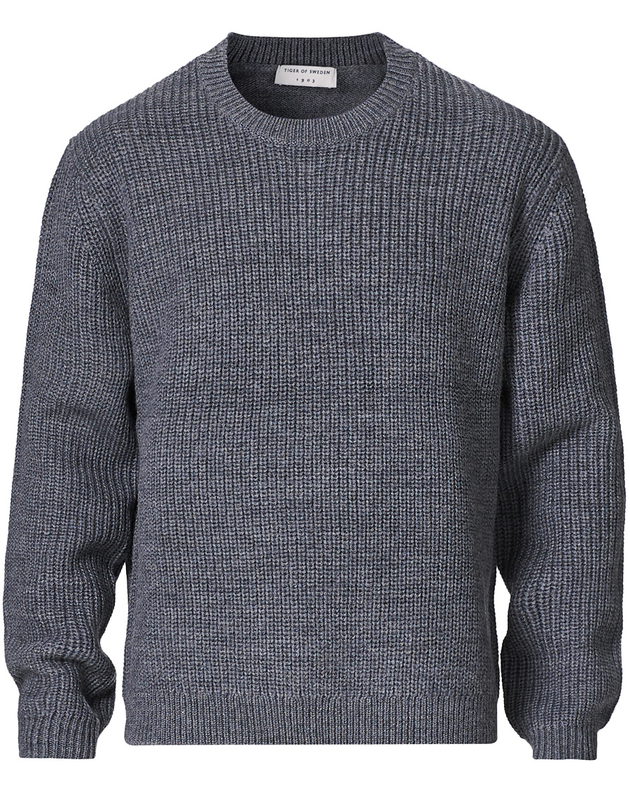 Homme | Pulls Et Tricots | Tiger of Sweden | Puffin Wool Merino Crew Neck Grey