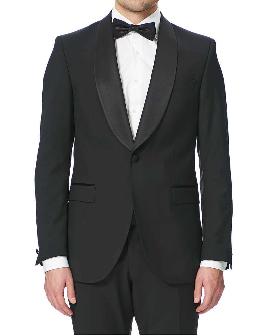 Homme | Costumes | Tiger of Sweden | Janson Tuxedo Shawl Collar Blazer Black