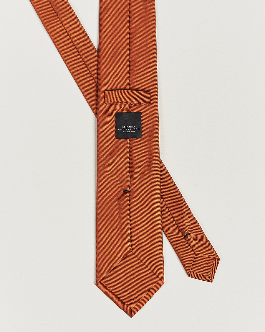Homme | Amanda Christensen Plain Classic Tie 8 cm Rust | Amanda Christensen | Plain Classic Tie 8 cm Rust