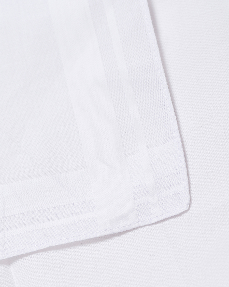 Heren | Pochets | Amanda Christensen | 6-pack Cotton Pocket Square White