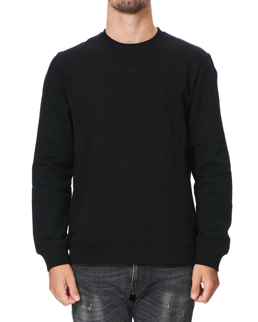 Homme | Pulls Et Tricots | Samsøe Samsøe | Samsøe & Samsøe Hugo Organic Cotton Crew Neck Sweat Black