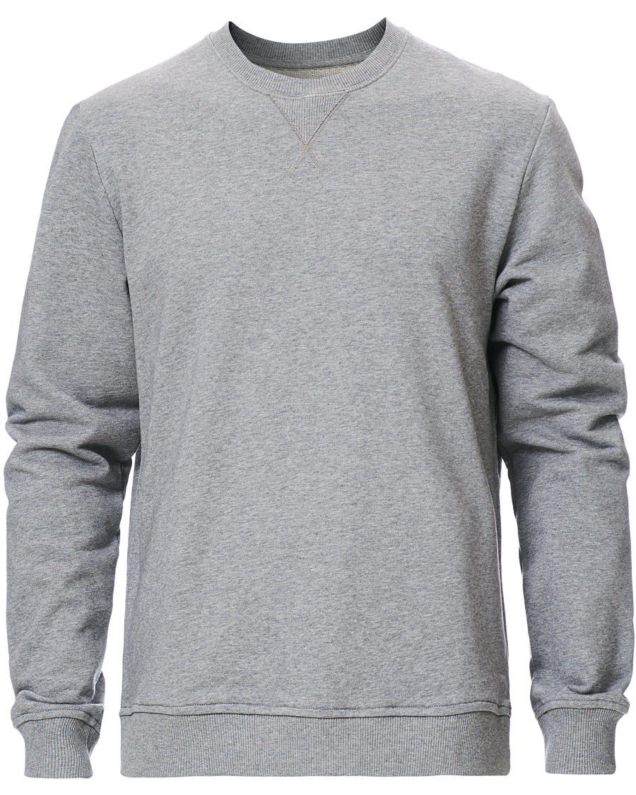 Homme | Pulls Et Tricots | Samsøe Samsøe | Samsøe & Samsøe Hugo Organic Cotton Crew Neck Sweat Grey Mel