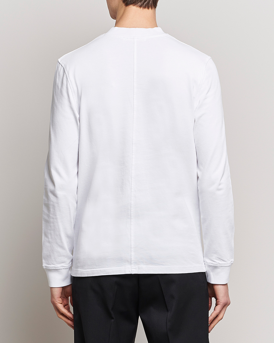 Homme | T-shirts | Samsøe Samsøe | Samsøe & Samsøe Norsbro Long Sleeve Organic Cotton Tee White