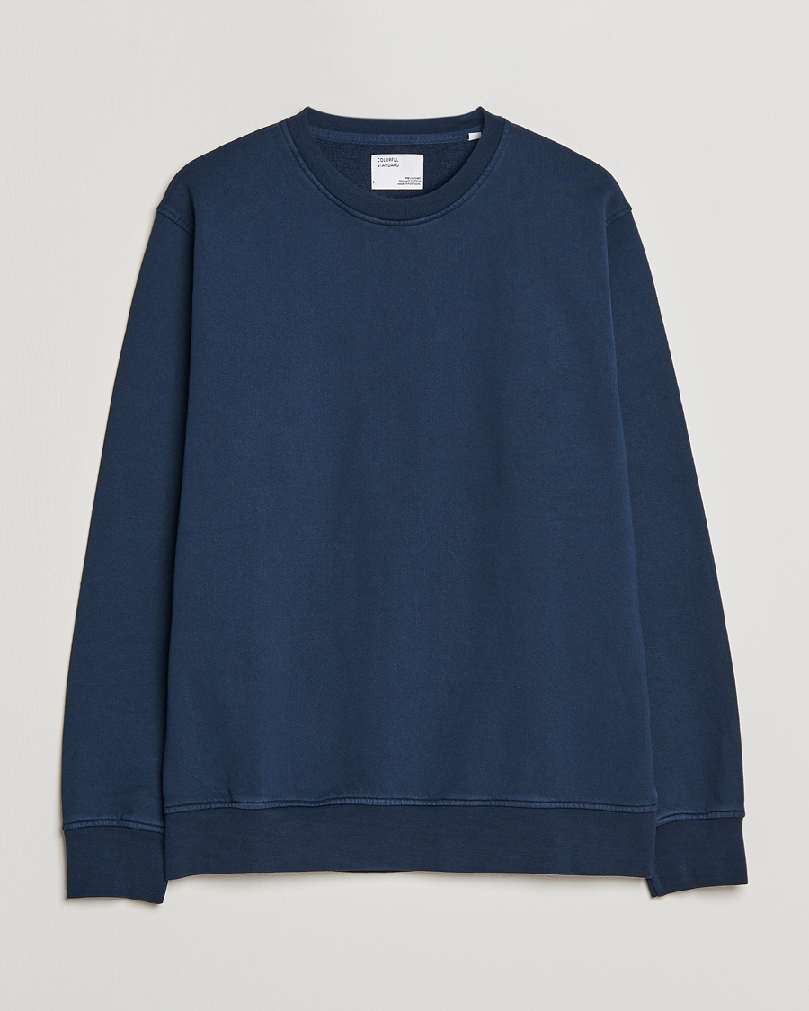 Heren | Truien | Colorful Standard | Classic Organic Crew Neck Sweat Navy Blue