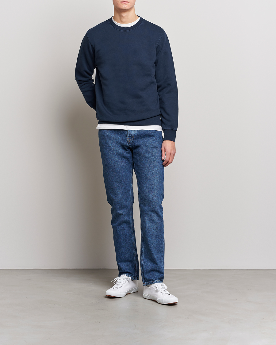 Heren | Truien | Colorful Standard | Classic Organic Crew Neck Sweat Navy Blue