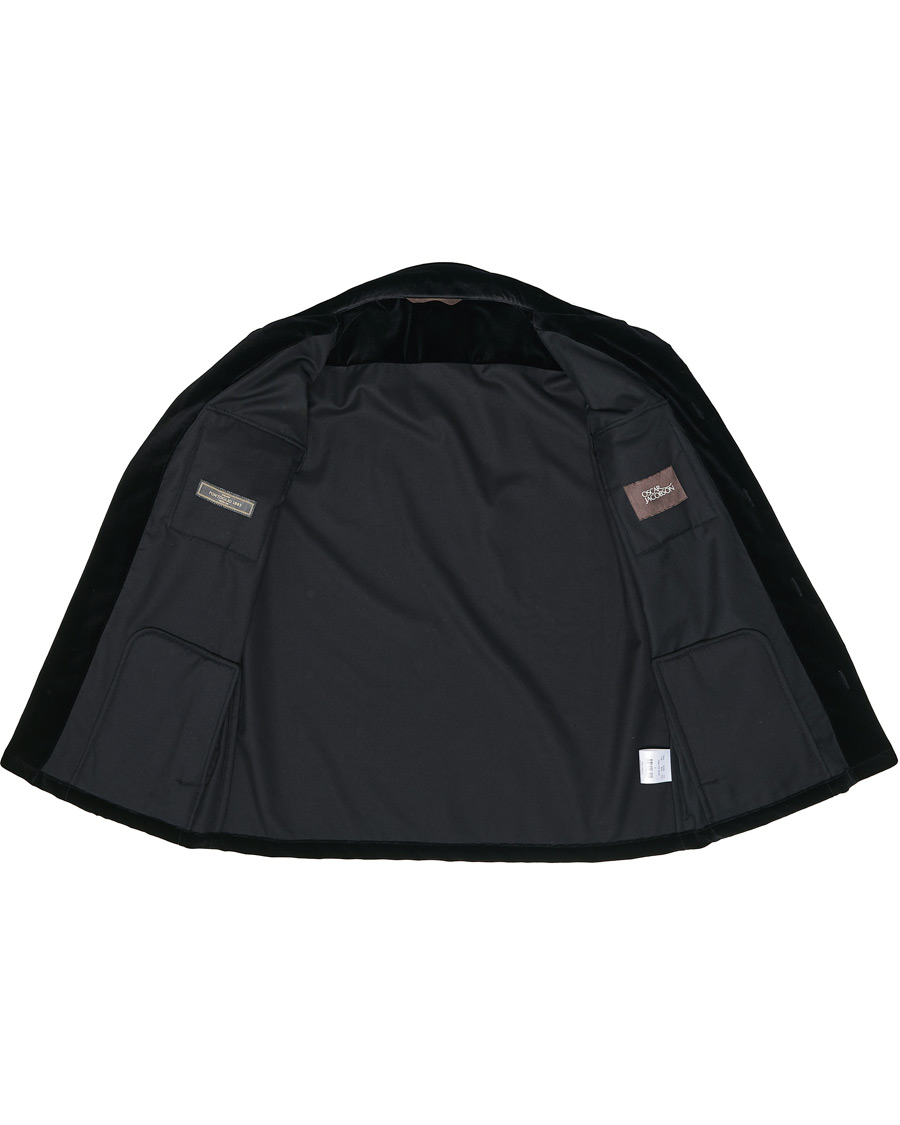 Homme | Chemises | Oscar Jacobson | Holger Velvet Shirt Jacket Black