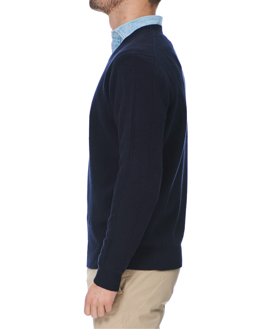 Homme | Pulls Et Tricots | Club Monaco | Cashmere Blend Needle Stitched Sweater Navy