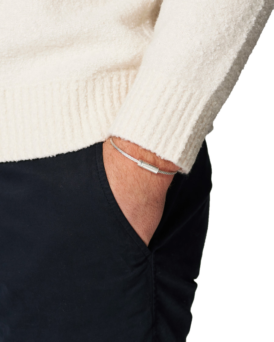Heren | LE GRAMME Cable Bracelet Brushed Sterling Silver 9g | LE GRAMME | Cable Bracelet Brushed Sterling Silver 9g
