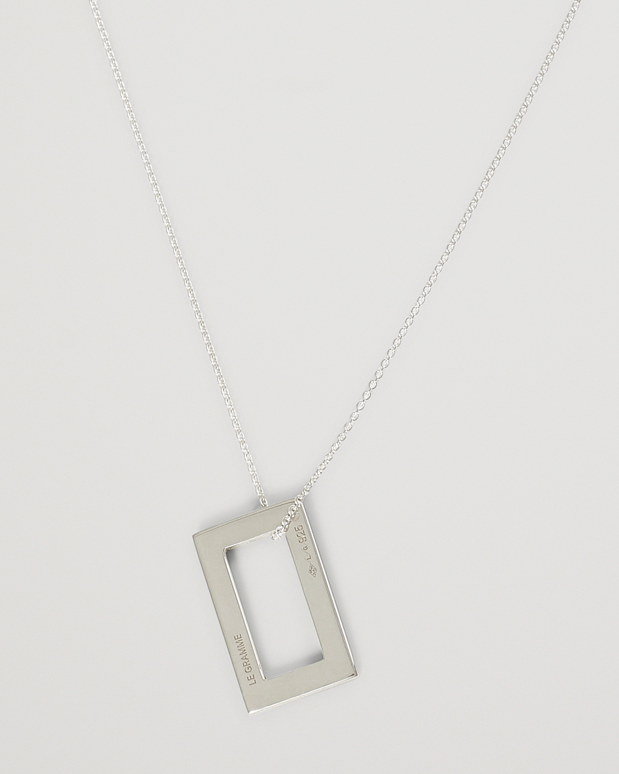 Homme | LE GRAMME Rectangular Necklace Le 3.4 Sterling Silver | LE GRAMME | Rectangular Necklace Le 3.4 Sterling Silver