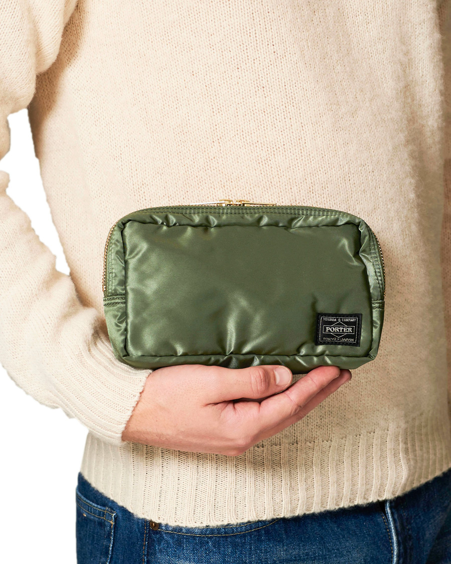 Homme | Porter-Yoshida & Co. Tanker Pouch Sage Green | Porter-Yoshida & Co. | Tanker Pouch Sage Green