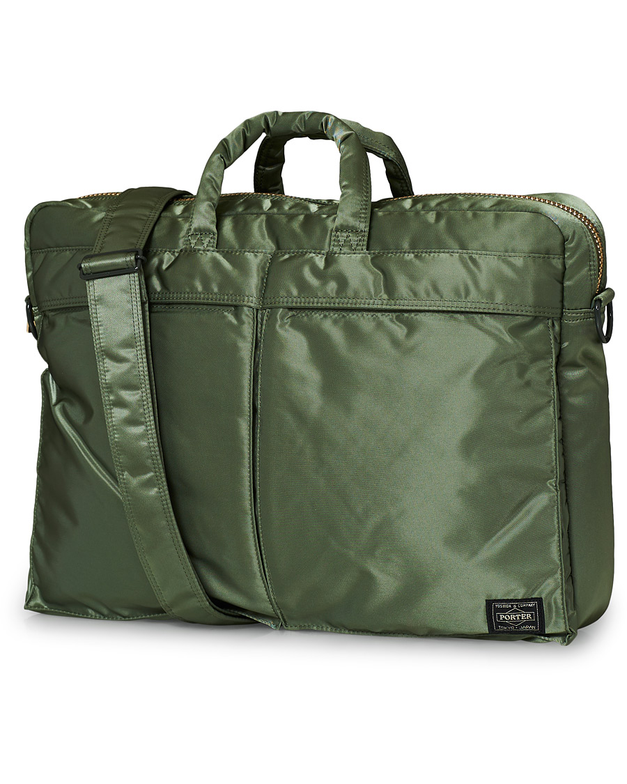 Homme | Porter-Yoshida & Co. Tanker 2Way Briefcase Sage Green | Porter-Yoshida & Co. | Tanker 2Way Briefcase Sage Green