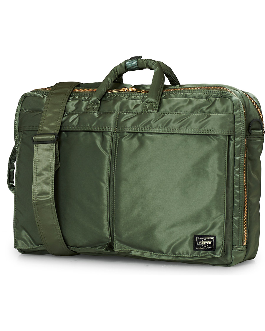 Homme | Porter-Yoshida & Co. Tanker 3Way Briefcase Sage Green | Porter-Yoshida & Co. | Tanker 3Way Briefcase Sage Green