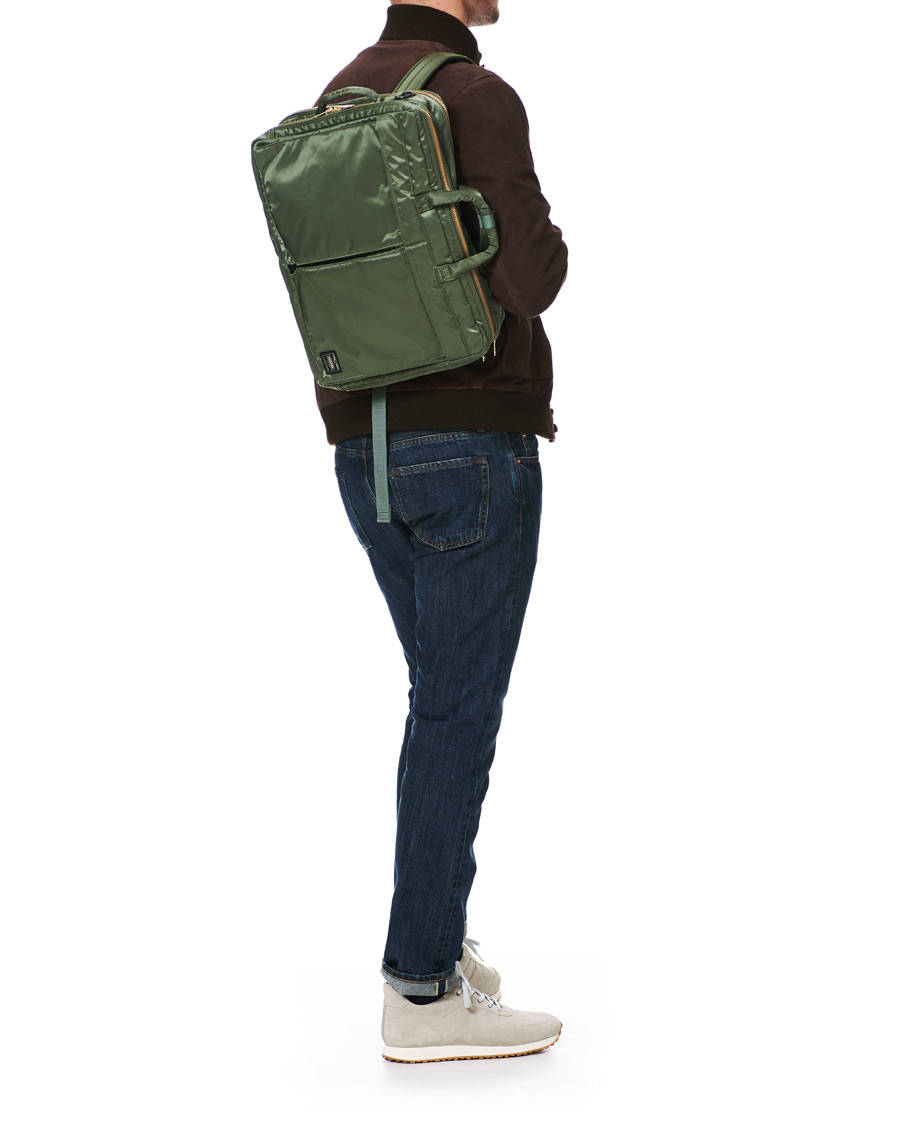 Homme | Porter-Yoshida & Co. Tanker 3Way Briefcase Sage Green | Porter-Yoshida & Co. | Tanker 3Way Briefcase Sage Green