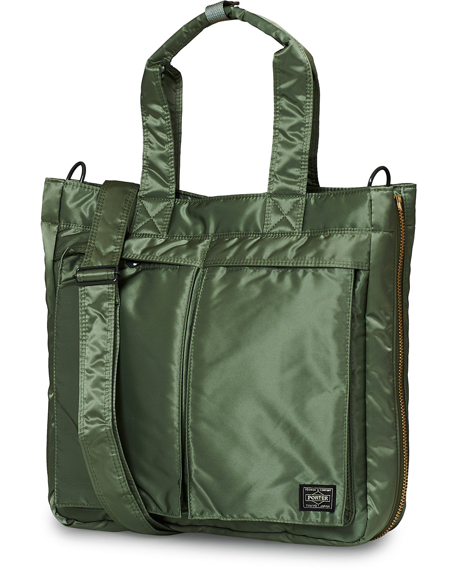 Homme | Porter-Yoshida & Co. Tanker Tote Bag Sage Green | Porter-Yoshida & Co. | Tanker Tote Bag Sage Green