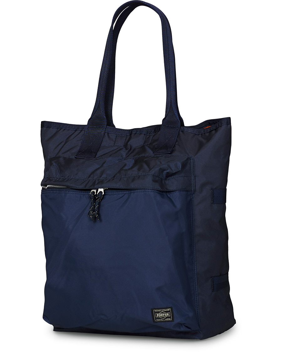 Homme | Porter-Yoshida & Co. Force Tote Bag Navy Blue | Porter-Yoshida & Co. | Force Tote Bag Navy Blue