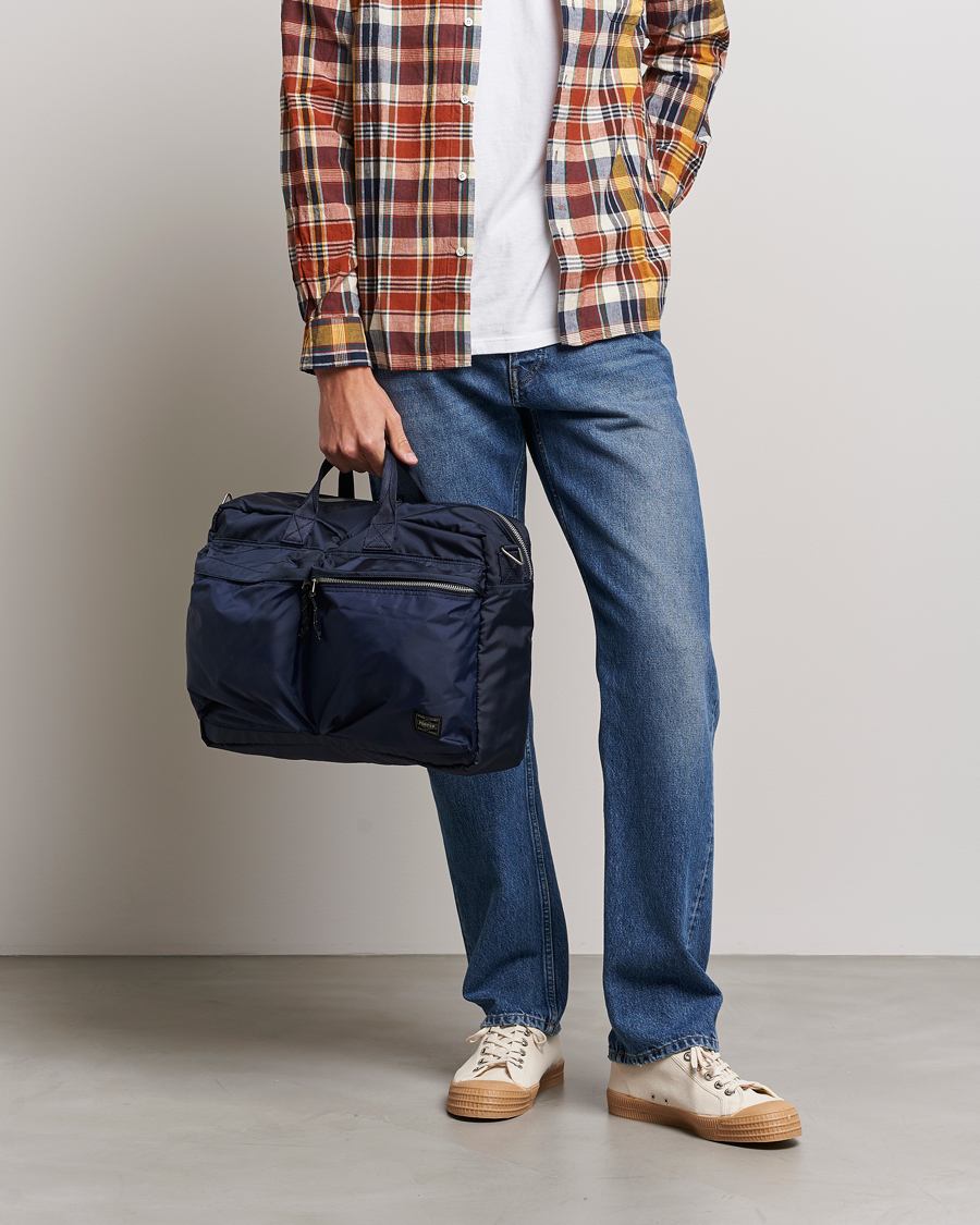 Homme | Sacs | Porter-Yoshida & Co. | Porter-Yoshida & Co.Force 3Way BriefcaseNavy Blue