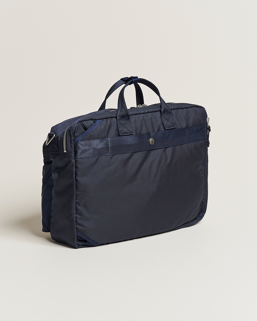 Heren | Tassen | Porter-Yoshida & Co. | Force 3Way Briefcase Navy Blue