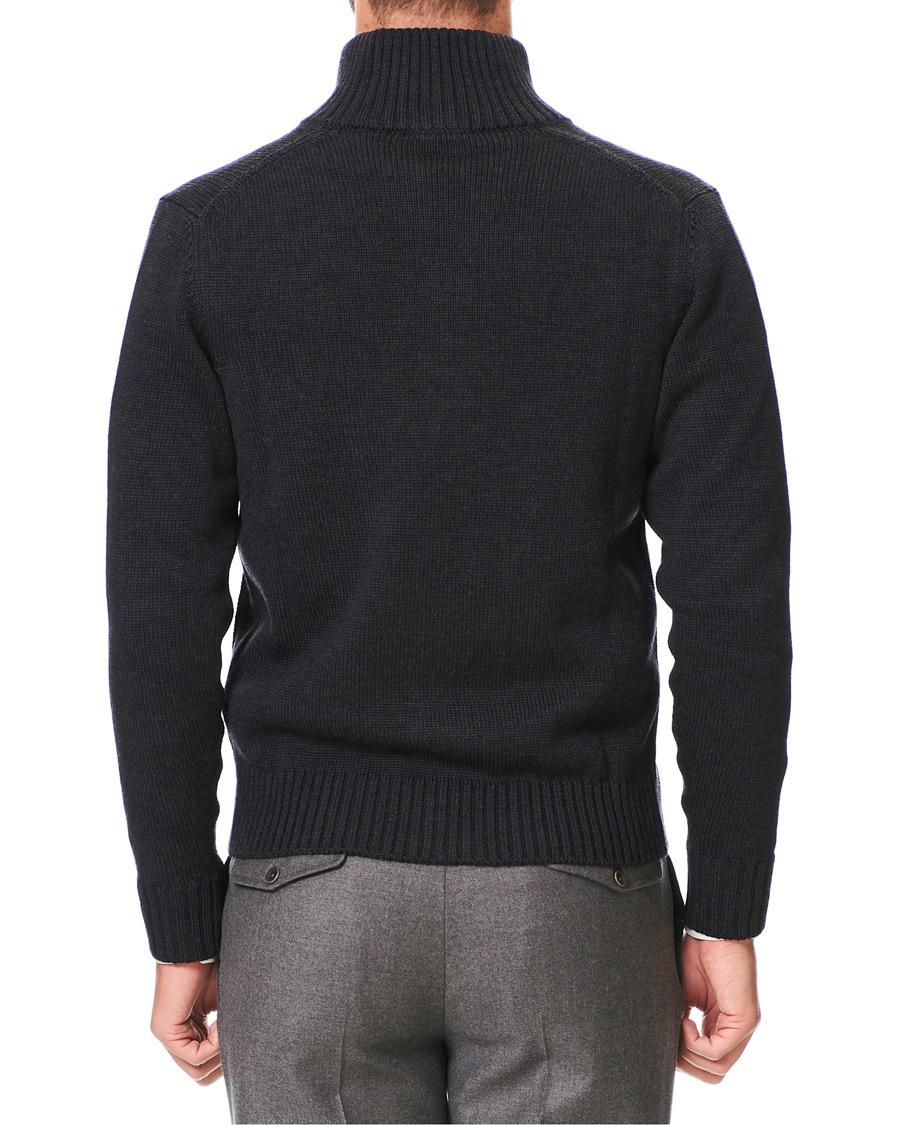 Heren | Truien | Zanone | Virgin Merino Wool Chioto Cardigan Charcoal