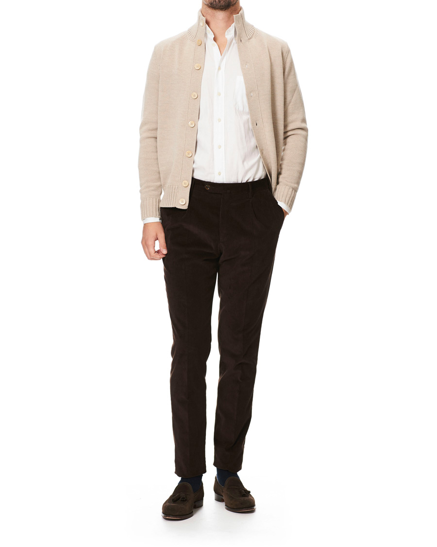 Homme | Pulls Et Tricots | Zanone | Virgin Merino Wool Chioto Cardigan Beige