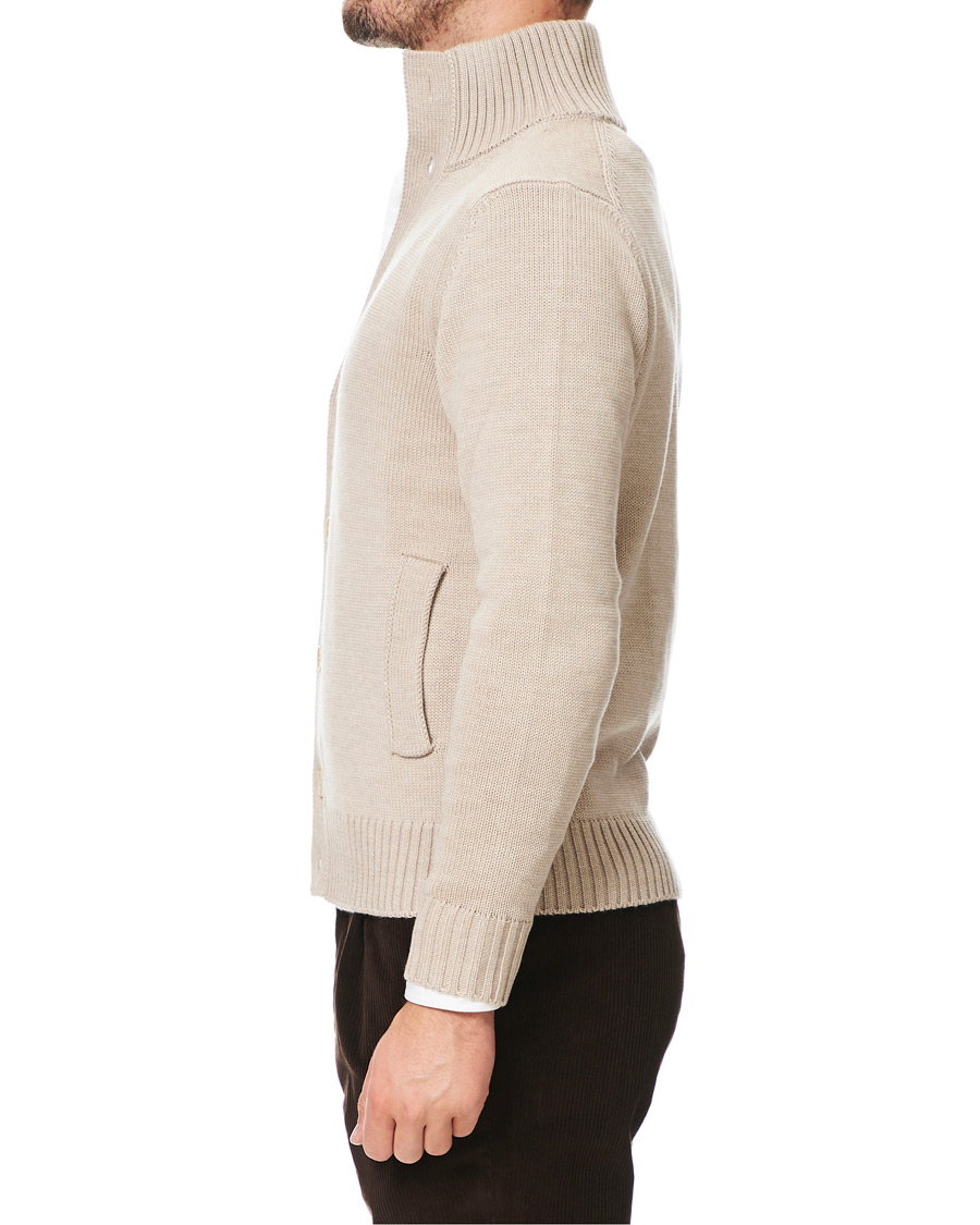 Homme | Pulls Et Tricots | Zanone | Virgin Merino Wool Chioto Cardigan Beige