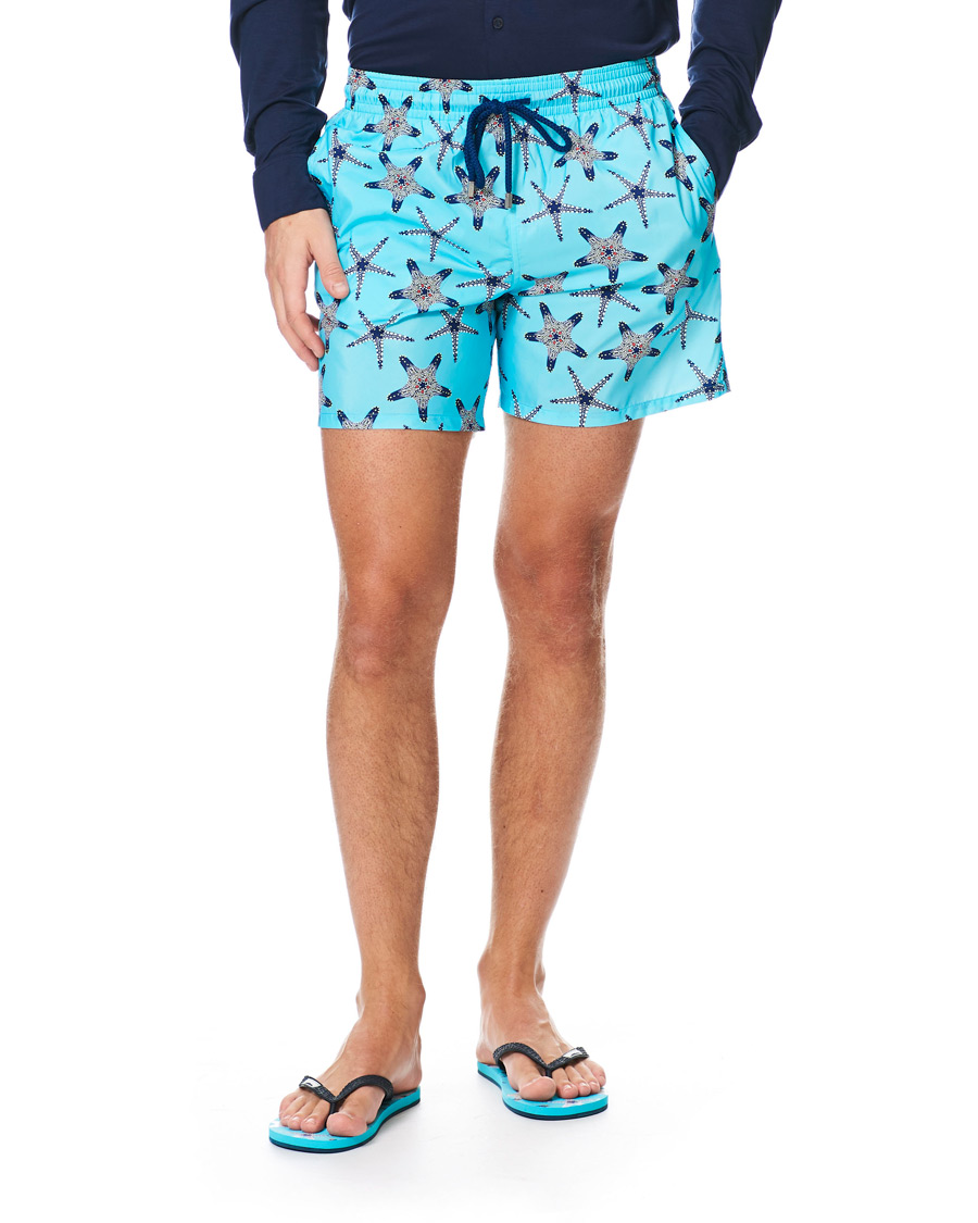 Homme | Maillots De Bain | Vilebrequin | Mahina Swim Shorts Bleu Lazuli