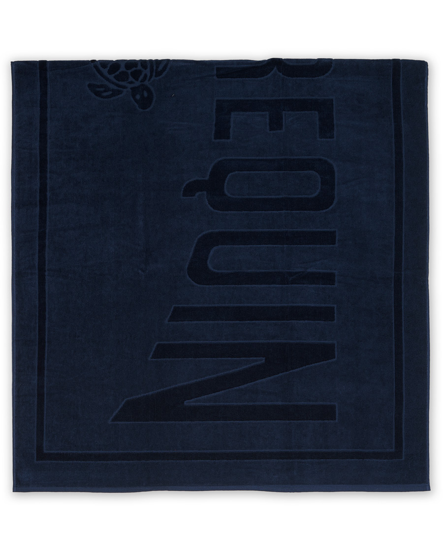 Homme | Vilebrequin Terry Cloth Beach Towel Bleu Marine  | Vilebrequin | Terry Cloth Beach Towel Bleu Marine 
