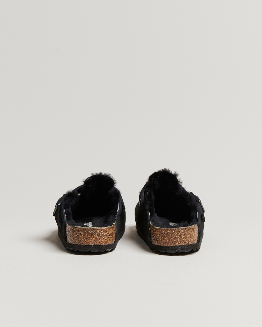 Heren | BIRKENSTOCK Boston Shearling Black Suede | BIRKENSTOCK | Boston Shearling Black Suede