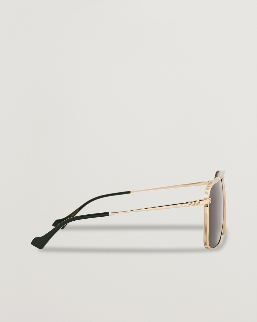 Homme | GUCCI GG8040S Sunglasses Gold/Green | Gucci | GG8040S Sunglasses Gold/Green