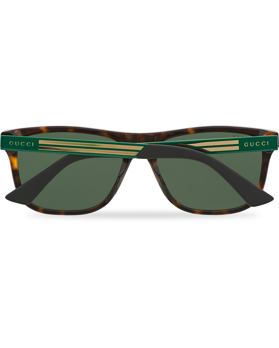 Homme | GUCCI GG0687S Sunglasses Havana/Green | Gucci | GG0687S Sunglasses Havana/Green
