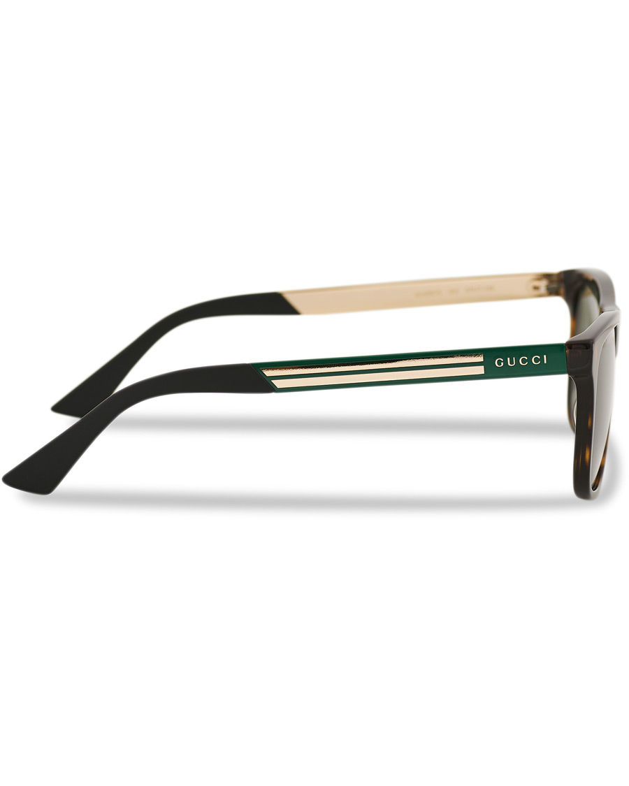 Homme | GUCCI GG0687S Sunglasses Havana/Green | Gucci | GG0687S Sunglasses Havana/Green