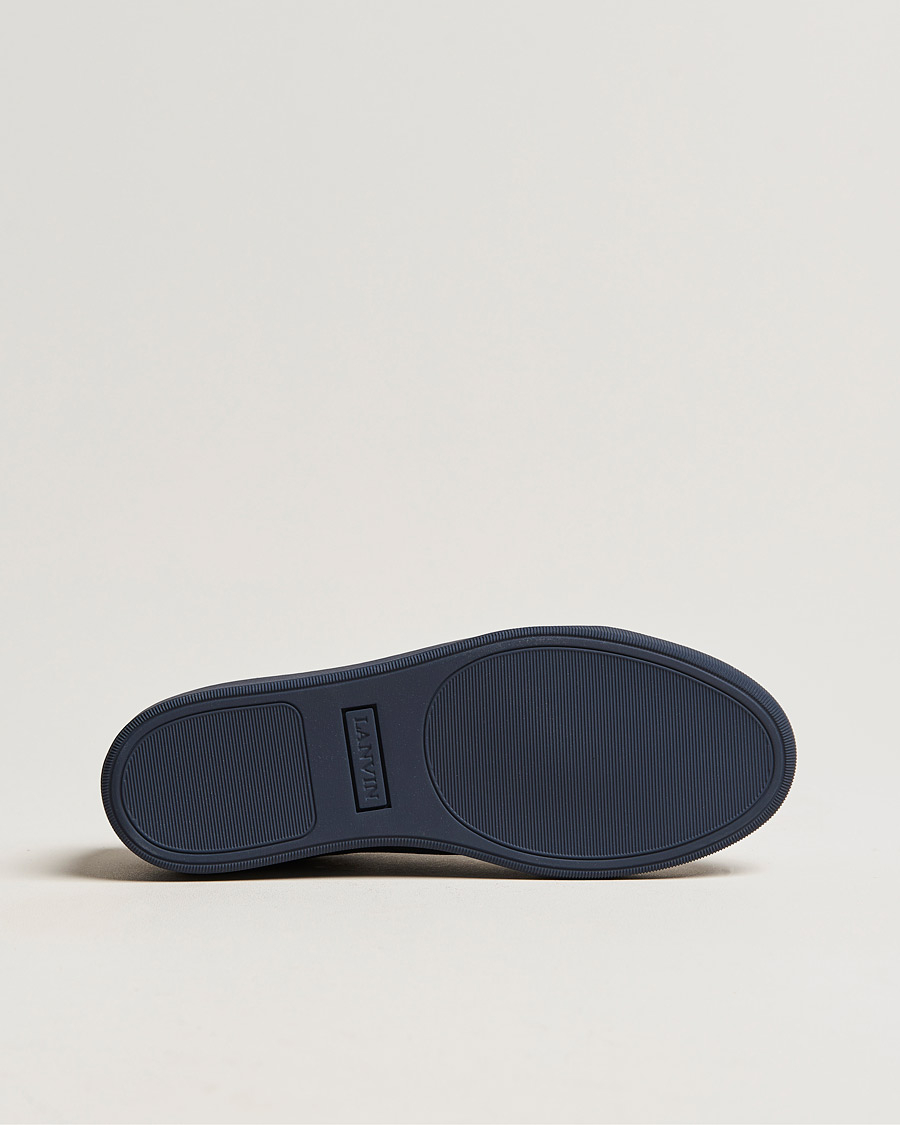 Homme | Lanvin Patent Cap Toe Sneaker Navy/Navy | Lanvin | Patent Cap Toe Sneaker Navy/Navy