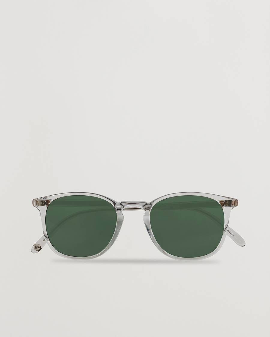 Heren | Zonnebrillen | Garrett Leight | Kinney 49 Sunglasses Transparent/Green