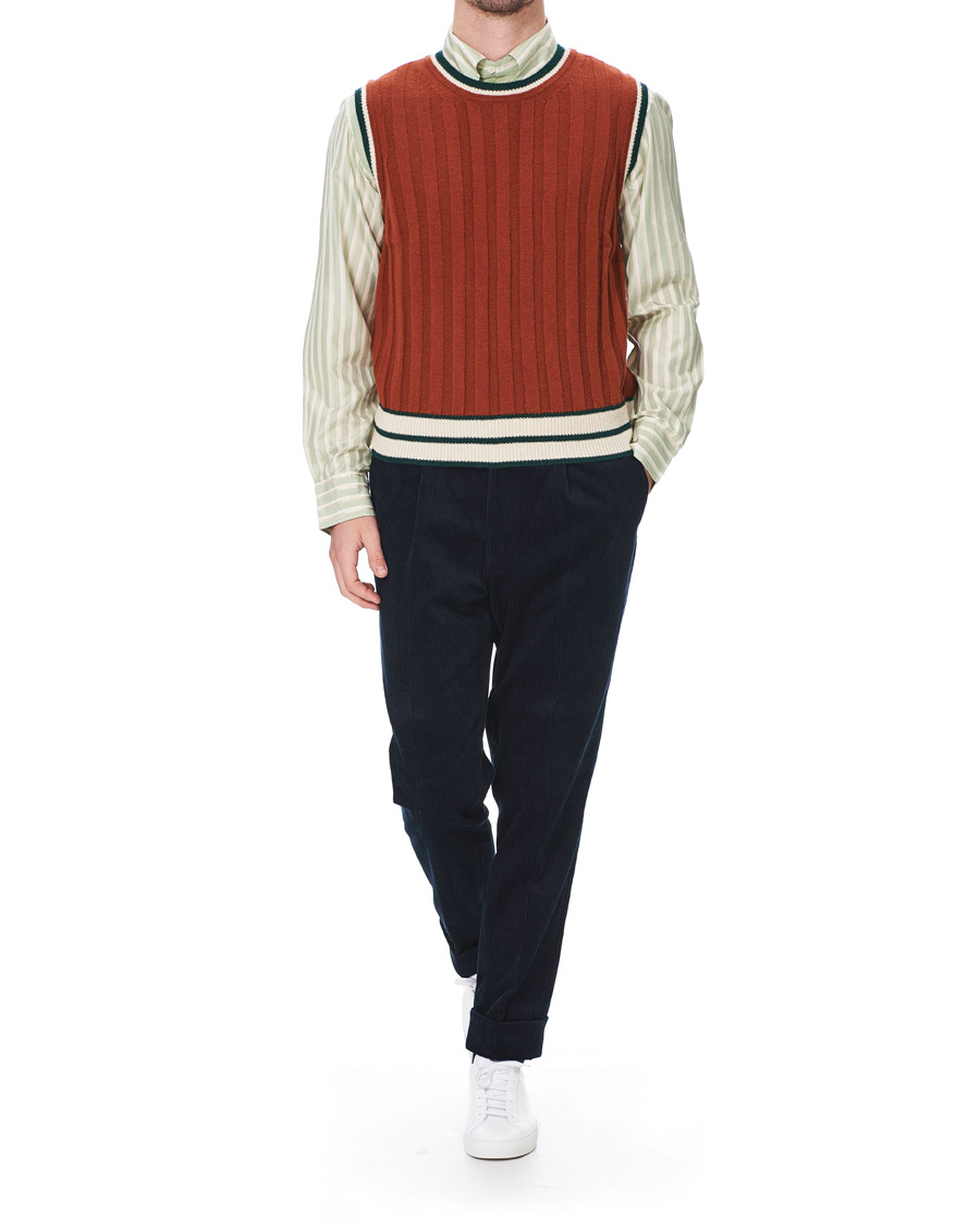 Homme | Chemises | GANT | Luke Edward Hall Silk Stripe Shirt Pepermint
