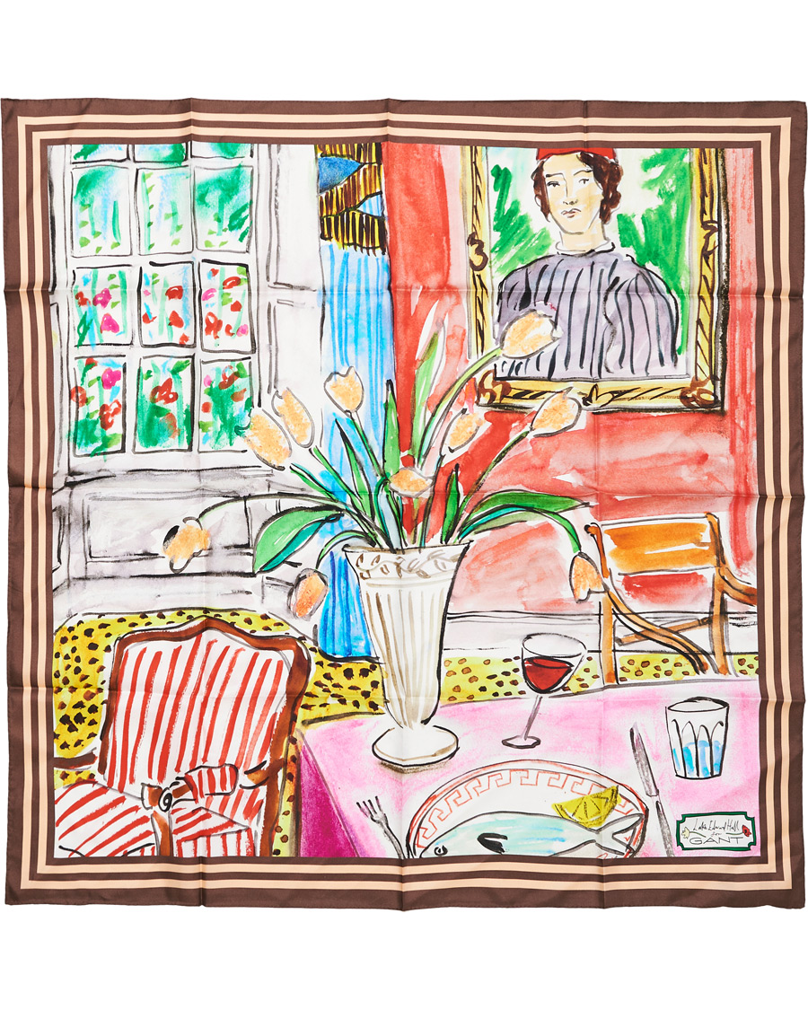 Heren | GANT Luke Edward Hall Silk Scarf Multi | GANT | Luke Edward Hall Silk Scarf Multi