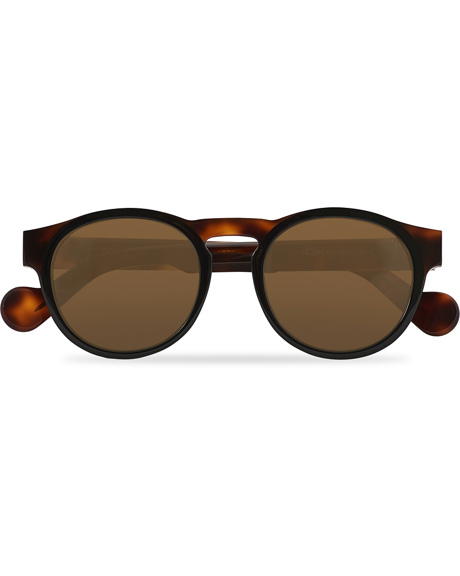 Homme | Moncler Lunettes ML0099 Sunglasses Black/Havana | Moncler Lunettes | ML0099 Sunglasses Black/Havana