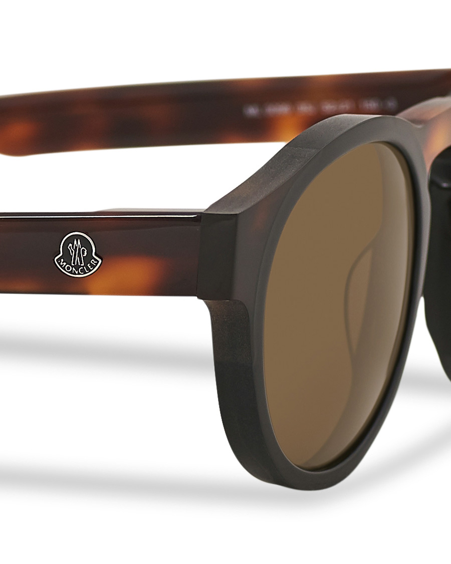 Homme | Moncler Lunettes ML0099 Sunglasses Black/Havana | Moncler Lunettes | ML0099 Sunglasses Black/Havana