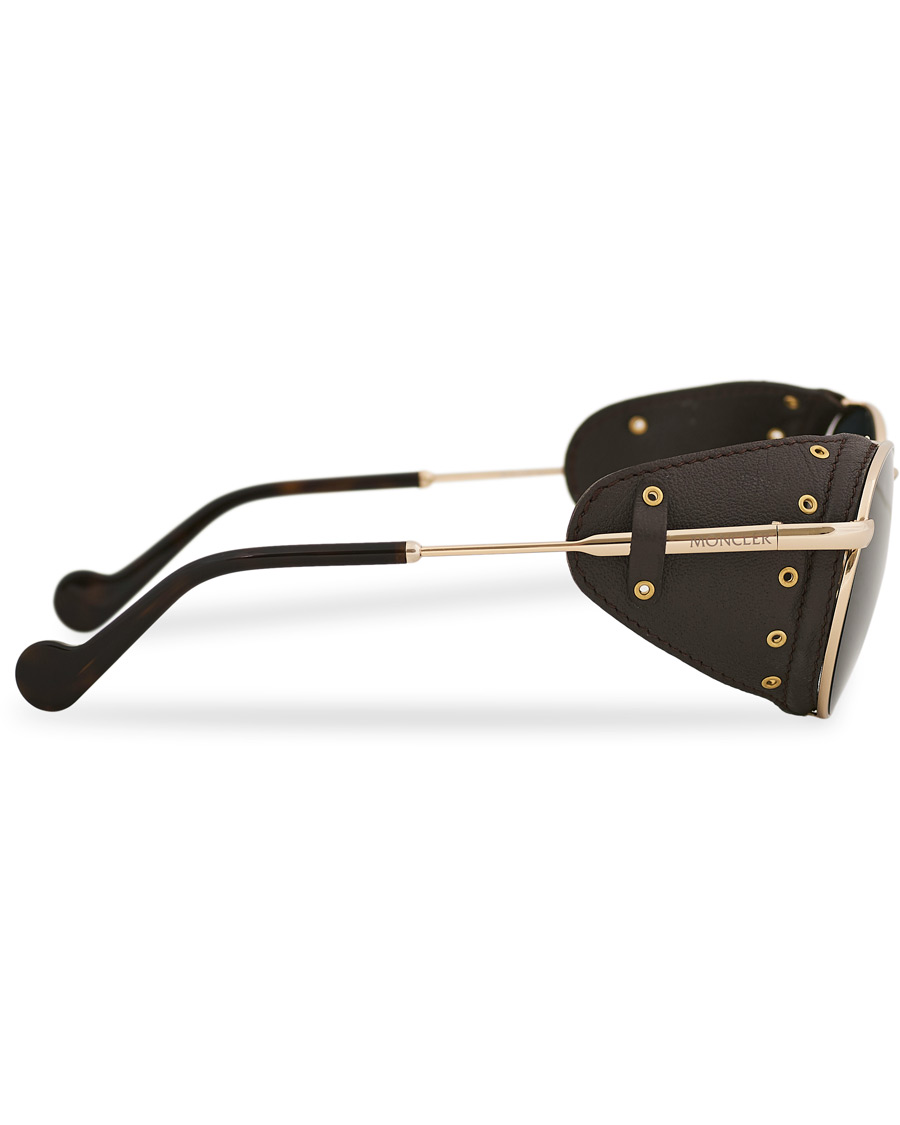 Homme | Moncler Lunettes Blazon Polarized Sunglasses Gold/Brown | Moncler Lunettes | Blazon Polarized Sunglasses Gold/Brown