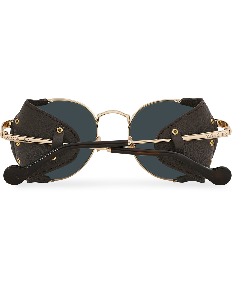 Homme | Moncler Lunettes Blazon Polarized Sunglasses Gold/Brown | Moncler Lunettes | Blazon Polarized Sunglasses Gold/Brown