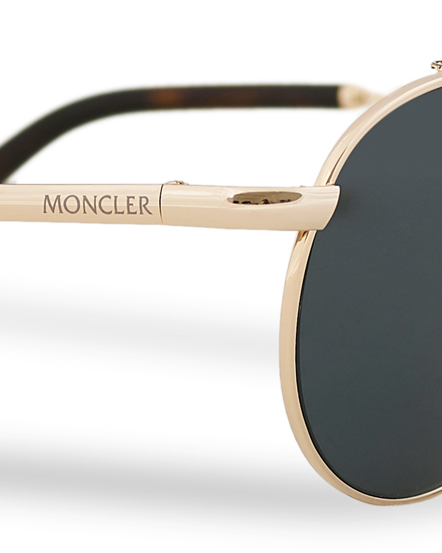 Homme | Moncler Lunettes Blazon Polarized Sunglasses Gold/Brown | Moncler Lunettes | Blazon Polarized Sunglasses Gold/Brown