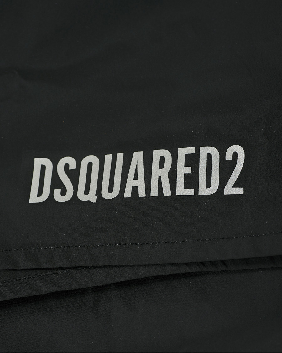 Homme | Maillots De Bain | Dsquared2 | Icon Boxer Mid Swimshorts Black/Silver