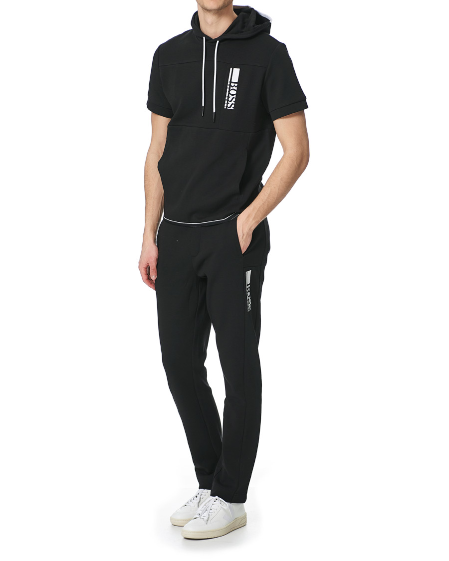 Homme | Pantalons | BOSS GREEN | BOSS Athleisure Hadim Striped Sweatpants Black