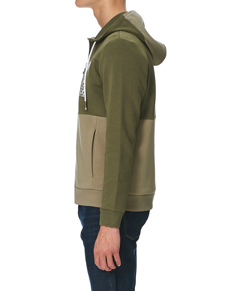Homme | Pulls Et Tricots | BOSS GREEN | BOSS Athleisure Saggy Full Zip Hoodie Dark Green